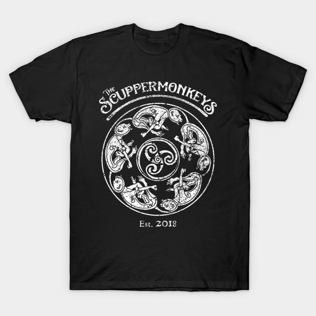 Distressed Monkeys T-Shirt by The Scuppermonkeys